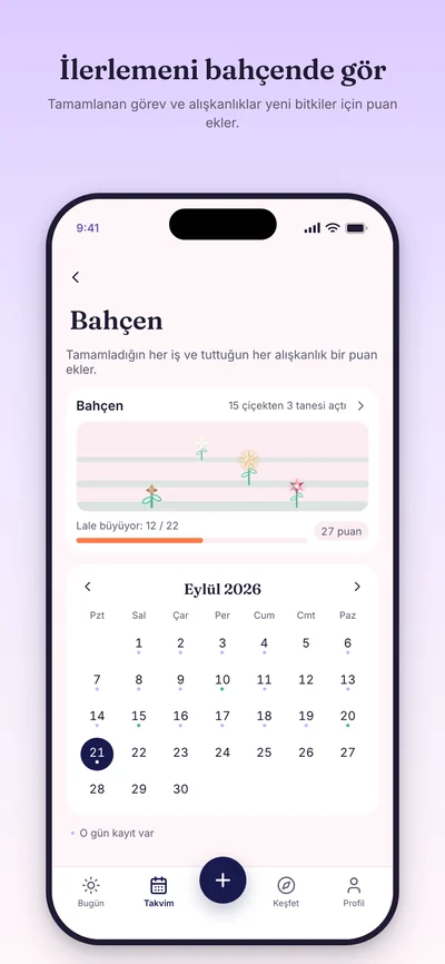 Bahçe tanıtım önizlemesi, örnek kayıtlarla